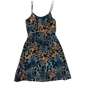 Kensie Fit and Flare Mini Dress Sz XS - Water Abstract Print